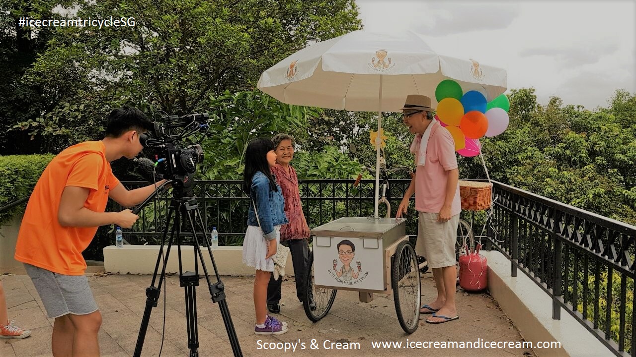 ice-cream-tricycle-singapore filming