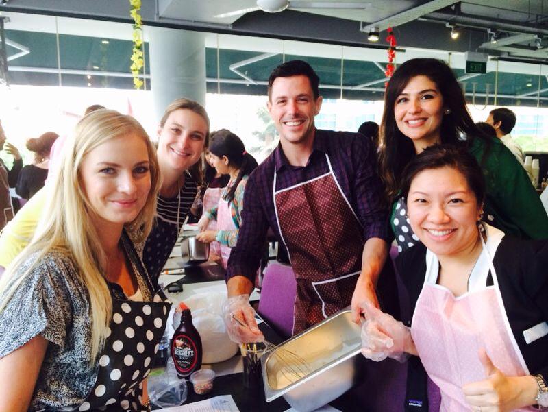Teambonding with ice cream making hands on !